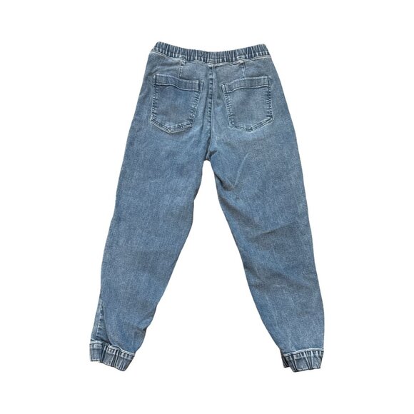 Lucky Brand Denim Jogger Pants Elastic Waist Distressed Style Size 6/28 - Picture 2 of 7